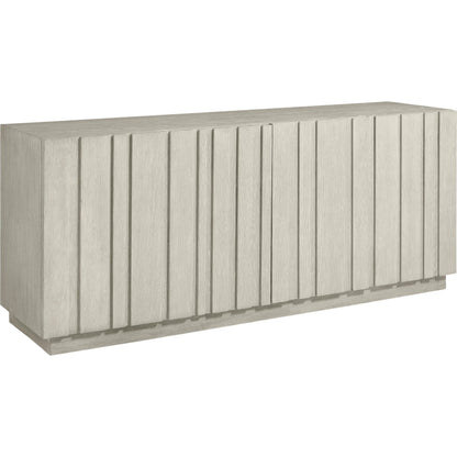 Tempo Entertainment Credenza by Bernhardt in beige. Made from wood in a unique style.