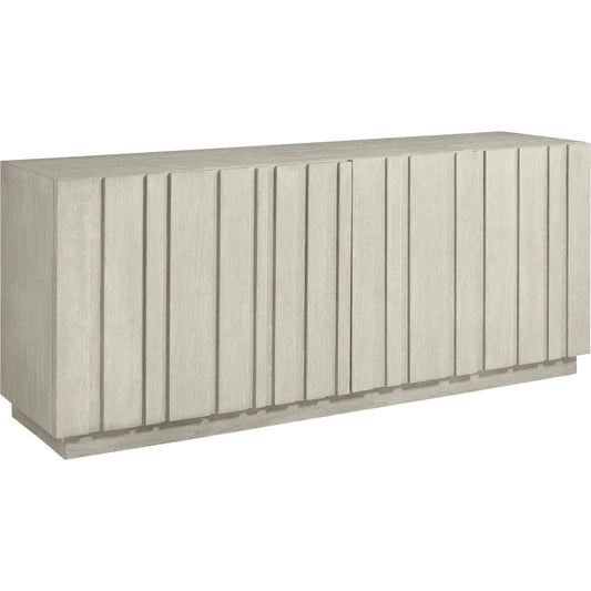 Tempo Entertainment Credenza by Bernhardt in beige. Made from wood in a unique style.