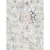 White, Medium Gray, Blue, Rust, Dark Blue, Mustard / 2' x 2'11"