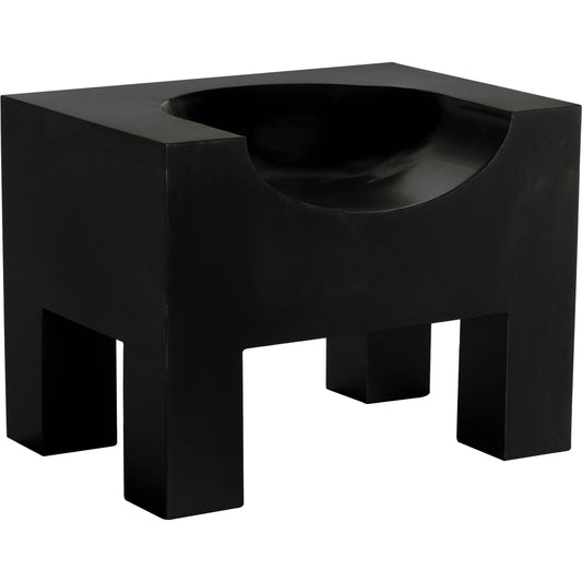 Thron Chair by Noir in matte black. Made from industrial steel in a modern style.