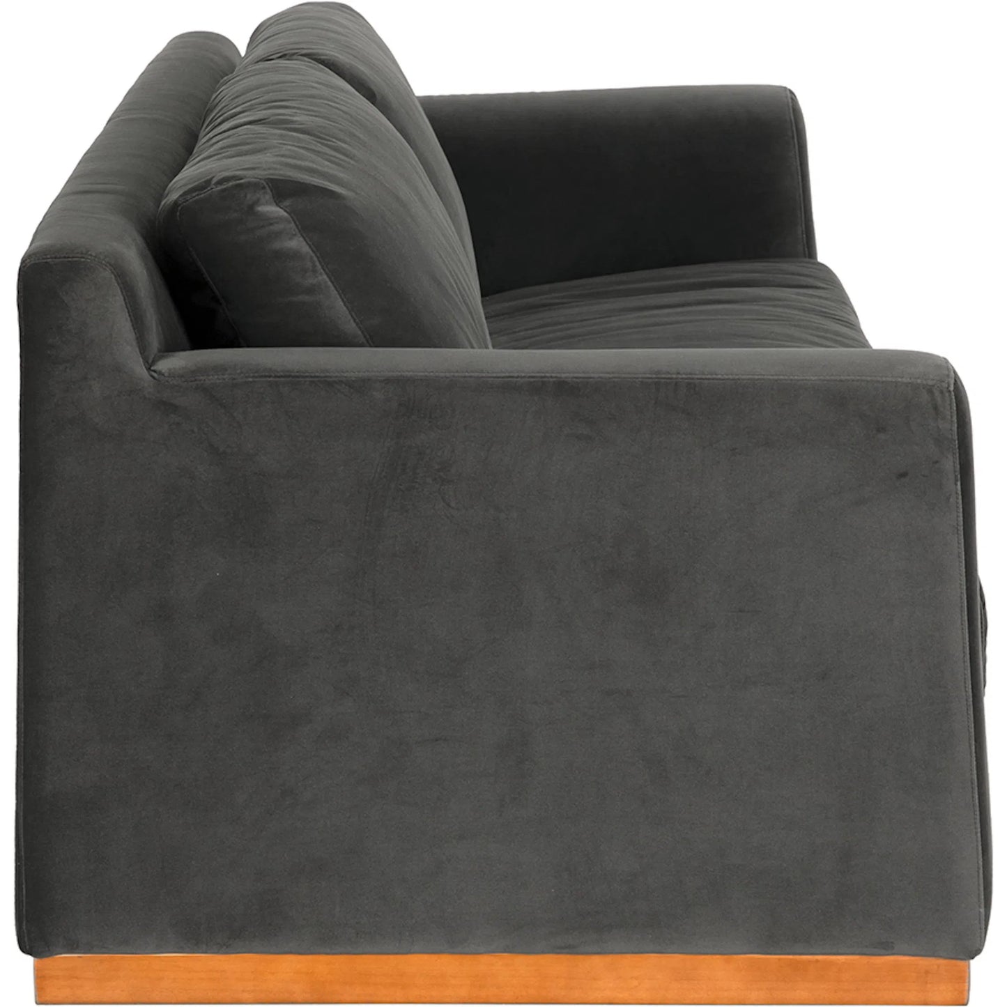 003 SI-2524176 | Additional Silo | Seville Sofa by Noir in charcoal, dark walnut. Made from velvet, walnut in a eclectic & global style.