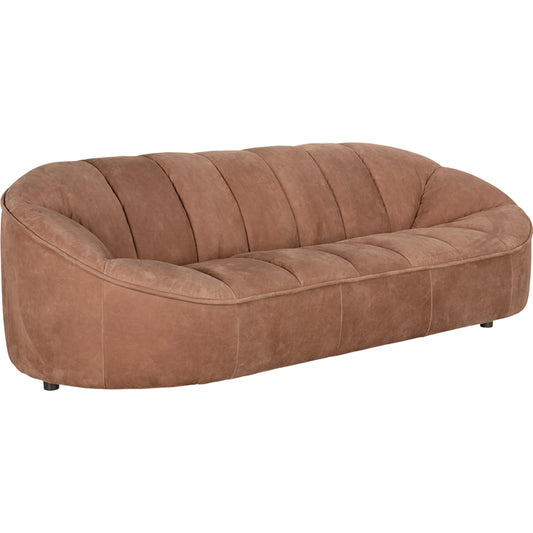 Amadeus Sofa by Noir in roman red leather. Made from unique in a traditional style.