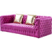Vicenza Tufted Sofa by Pasargad Home. Made from velvet in a modern style.