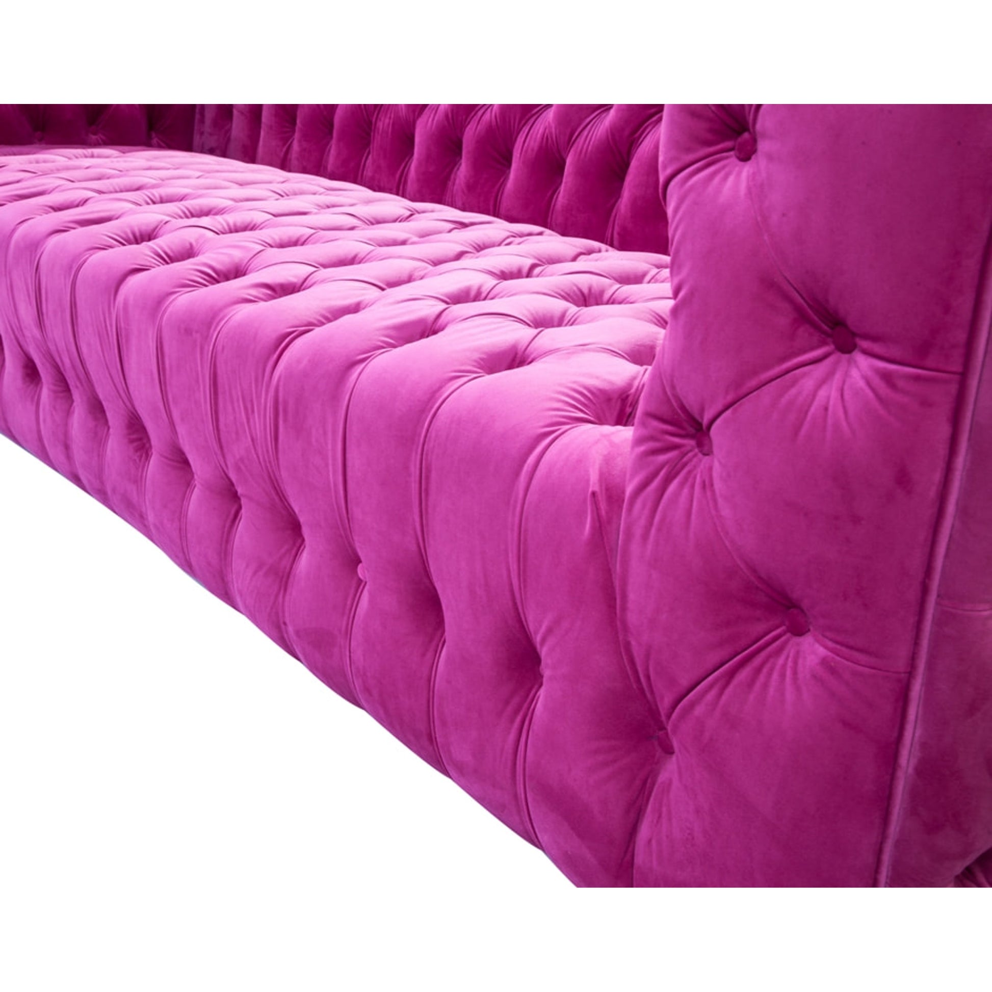 Vicenza Tufted Sofa by Pasargad Home. Made from velvet in a modern style.