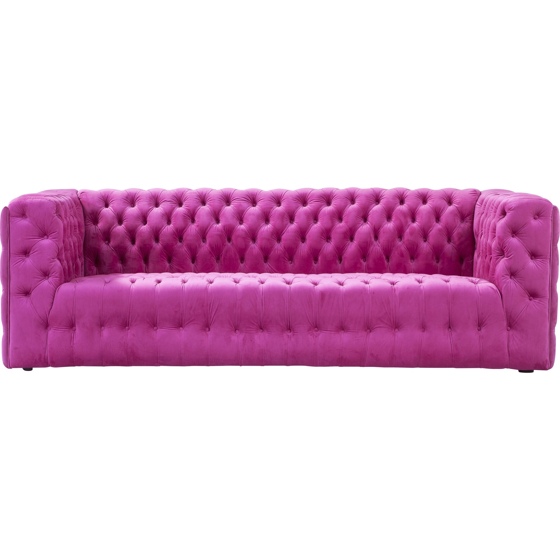 Vicenza Tufted Sofa by Pasargad Home. Made from velvet in a modern style.