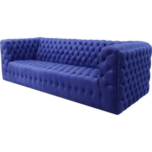 Vicenza Tufted Sofa by Pasargad Home. Made from velvet in a modern style.