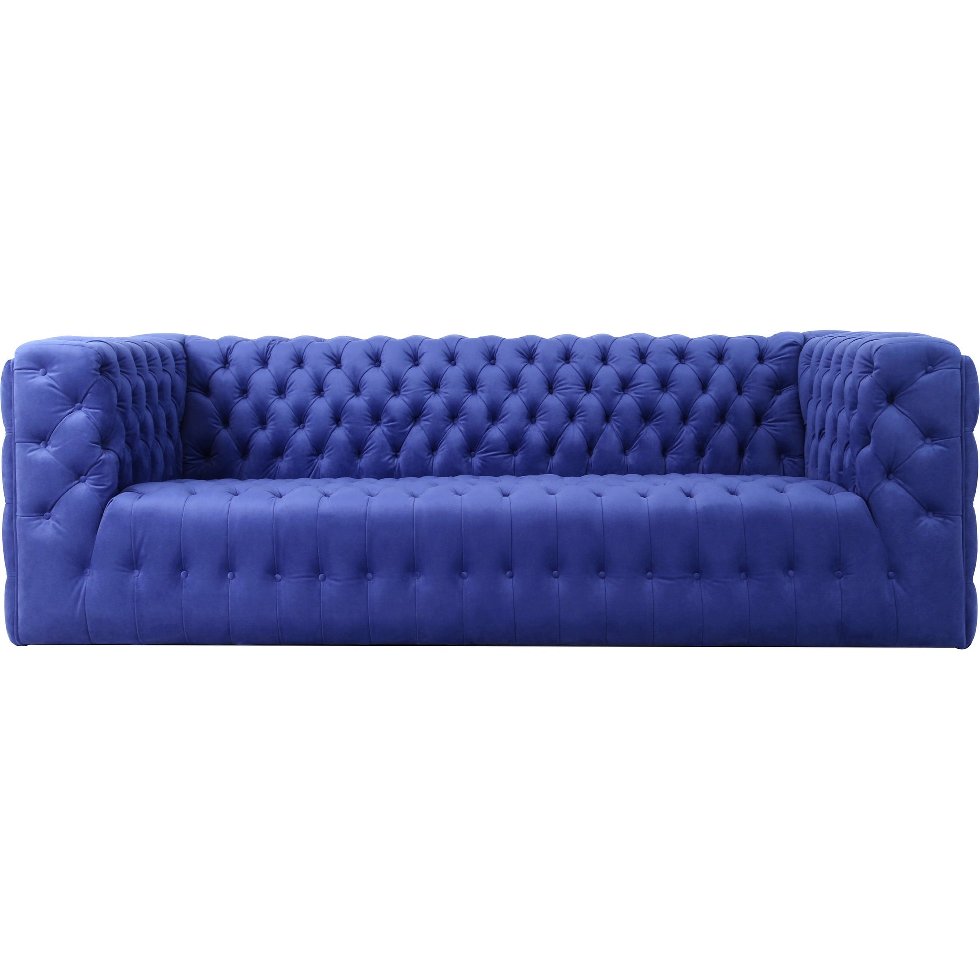 Vicenza Tufted Sofa by Pasargad Home. Made from velvet in a modern style.
