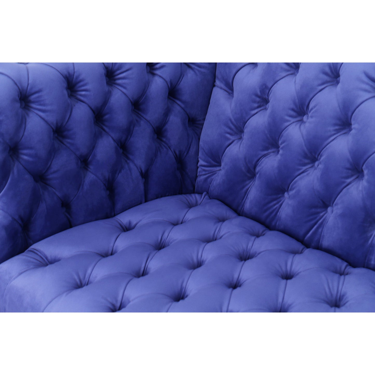 012 SR-702460 | Closeup | Vicenza Tufted Sofa by Pasargad Home. Made from velvet in a modern style.