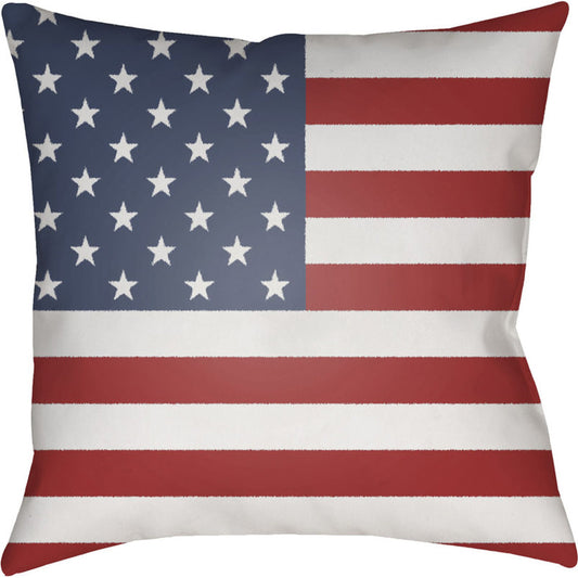 Americana Pillow - 22446 by Livabliss. Made from front: 100% polyester, back: 100% polyester in a traditional style.