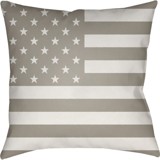 Americana Indoor/Outdoor Pillow by Livabliss. Made from front: 100% polyester, back: 100% polyester in a traditional style.