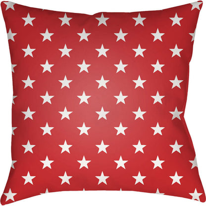 Americana II Indoor/Outdoor Pillow by Livabliss. Made from front: 100% polyester, back: 100% polyester in a traditional style.