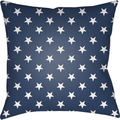 Americana II Indoor/Outdoor Pillow by Livabliss. Made from front: 100% polyester, back: 100% polyester in a traditional style.