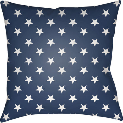 Americana II Indoor/Outdoor Pillow by Livabliss. Made from front: 100% polyester, back: 100% polyester in a traditional style.
