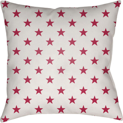 Americana II Indoor/Outdoor Pillow by Livabliss. Made from front: 100% polyester, back: 100% polyester in a traditional style.