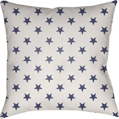 Americana II Indoor/Outdoor Pillow by Livabliss. Made from front: 100% polyester, back: 100% polyester in a traditional style.