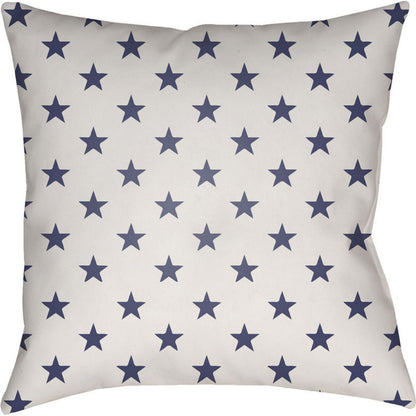 Americana II Indoor/Outdoor Pillow by Livabliss. Made from front: 100% polyester, back: 100% polyester in a traditional style.