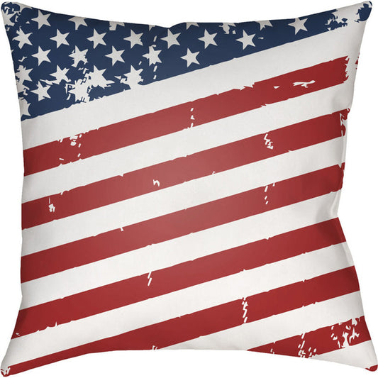 Americana III Pillow - 15734 by Livabliss. Made from front: 100% polyester, back: 100% polyester in a traditional style.