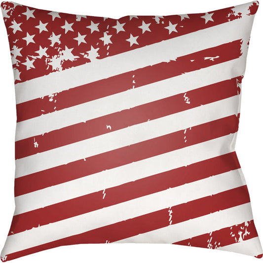 Americana III Pillow - 15734 by Livabliss. Made from front: 100% polyester, back: 100% polyester in a traditional style.