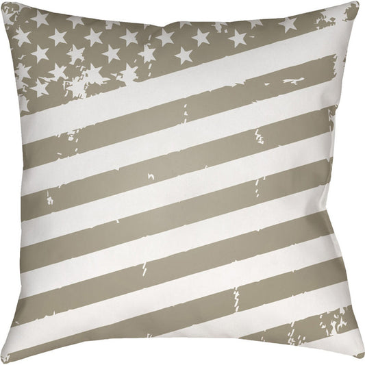 Americana III Pillow - 15734 by Livabliss. Made from front: 100% polyester, back: 100% polyester in a traditional style.
