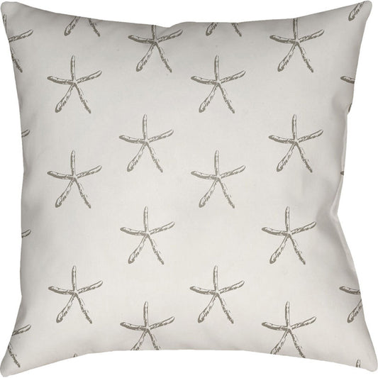 Coastal Pillow - 21355 by Livabliss. Made from front: 100% polyester, back: 100% polyester in a coastal style.