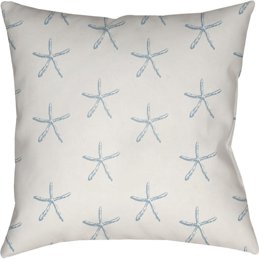 Coastal Pillow - 21355 by Livabliss. Made from front: 100% polyester, back: 100% polyester in a coastal style.