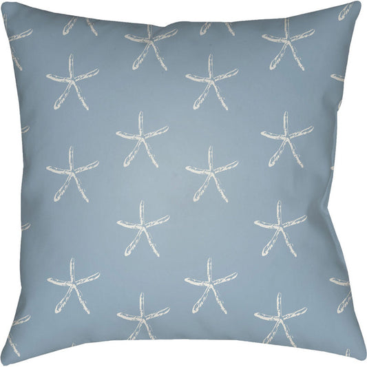 Coastal Pillow - 21355 by Livabliss. Made from front: 100% polyester, back: 100% polyester in a coastal style.