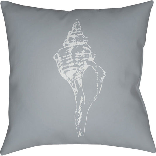 Shells Pillow - 12789 by Livabliss. Made from front: 100% polyester, back: 100% polyester in a coastal style.