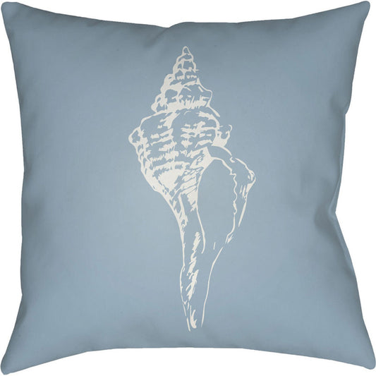 Shells Pillow - 12789 by Livabliss. Made from front: 100% polyester, back: 100% polyester in a coastal style.
