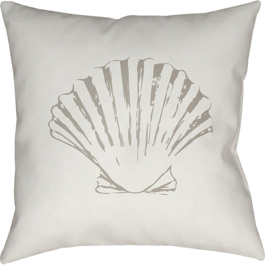 Shells II Pillow - 25854 by Livabliss. Made from front: 100% polyester, back: 100% polyester in a coastal style.
