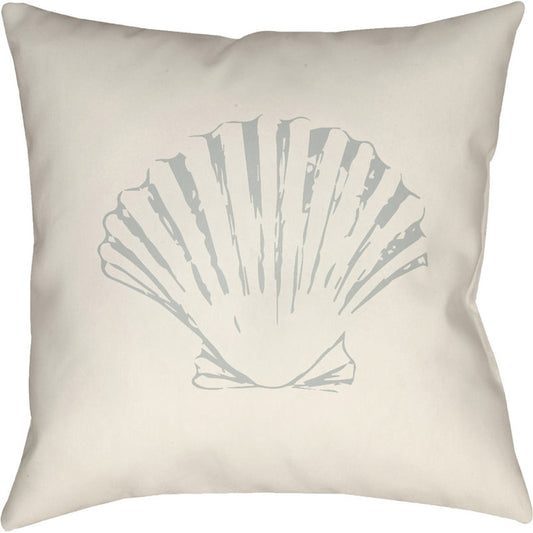 Shells II Pillow - 25854 by Livabliss. Made from front: 100% polyester, back: 100% polyester in a coastal style.