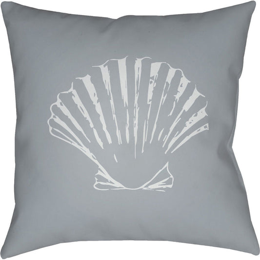 Shells II Pillow - 25854 by Livabliss. Made from front: 100% polyester, back: 100% polyester in a coastal style.