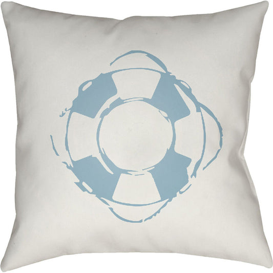 Nautical Pillow - 25840 by Livabliss. Made from front: 100% polyester, back: 100% polyester in a coastal style.