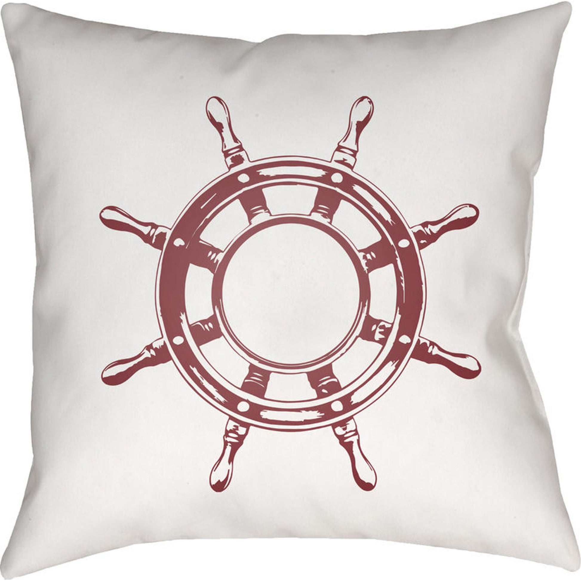Nautical II Pillow - 9530 by Livabliss. Made from front: 100% polyester, back: 100% polyester in a coastal style.