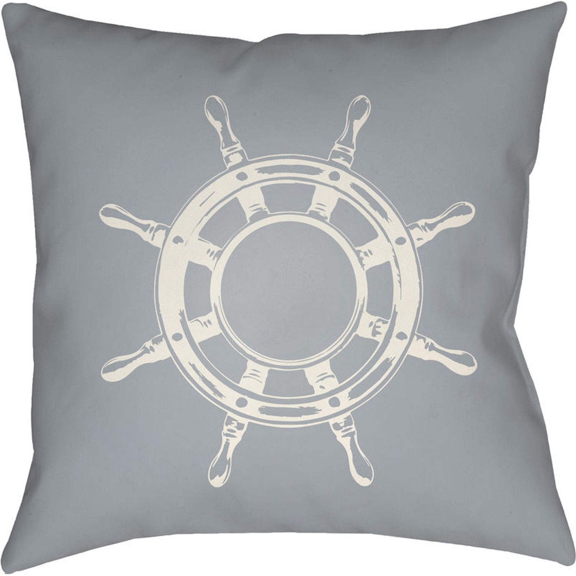 Nautical II Pillow - 9530 by Livabliss. Made from front: 100% polyester, back: 100% polyester in a coastal style.