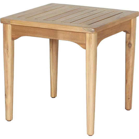 Sonoma Outdoor - Square Side Table by LH Imports in light brown and natural. Made from treated acacia wood in a unique style.