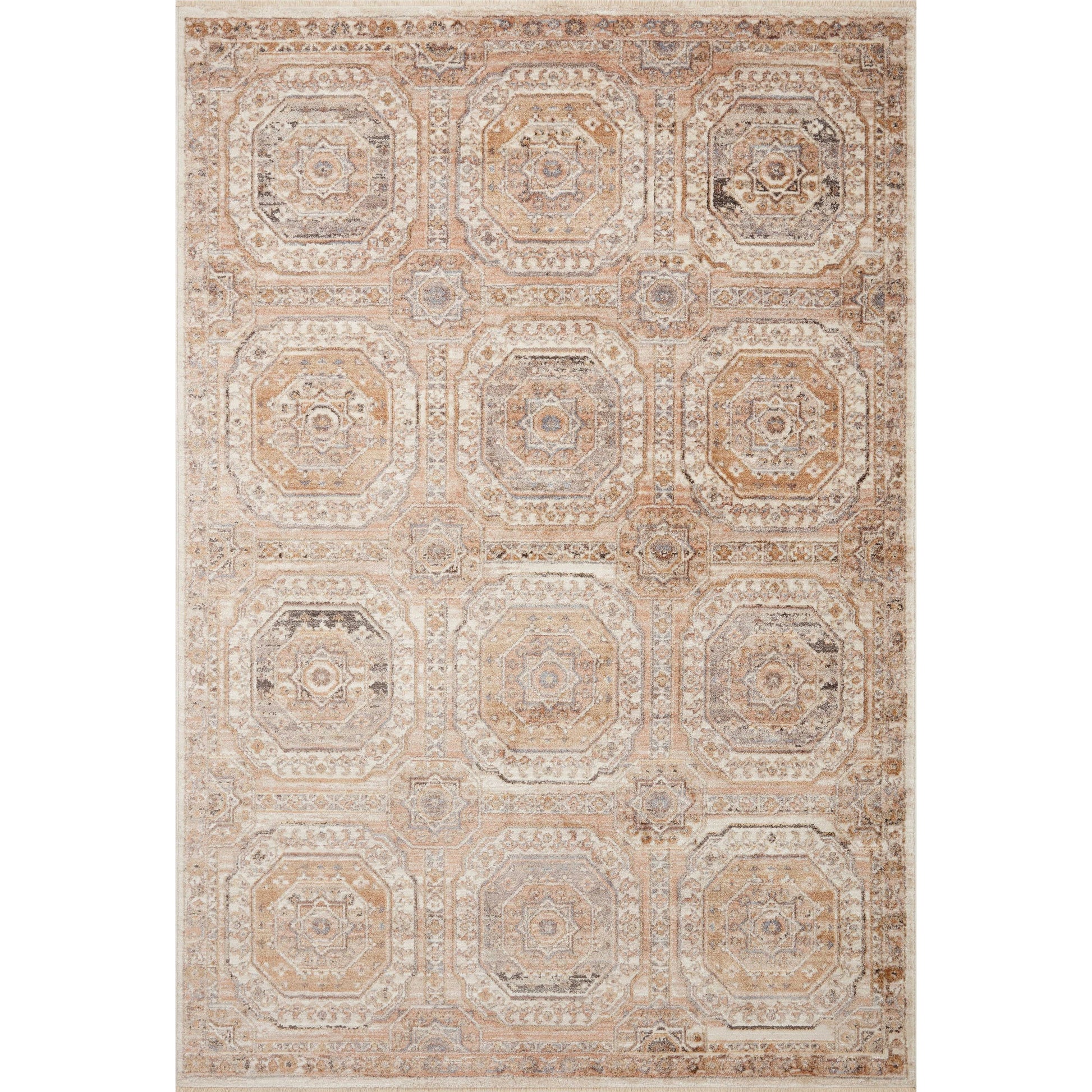 Sonnet SNN-06 Rug by Loloi in apricot, multi. Made from polypropylene / polyester in a unique style.