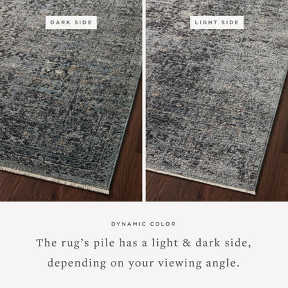Sonnet SNN-07 Rug by Loloi in charcoal, mist. Made from polypropylene / polyester in a unique style.