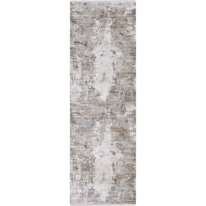 Solar Rug - 22985 by Surya in light brown, medium gray, gray, charcoal, white. Made from 70% viscose, 30% acrylic in a unique style.