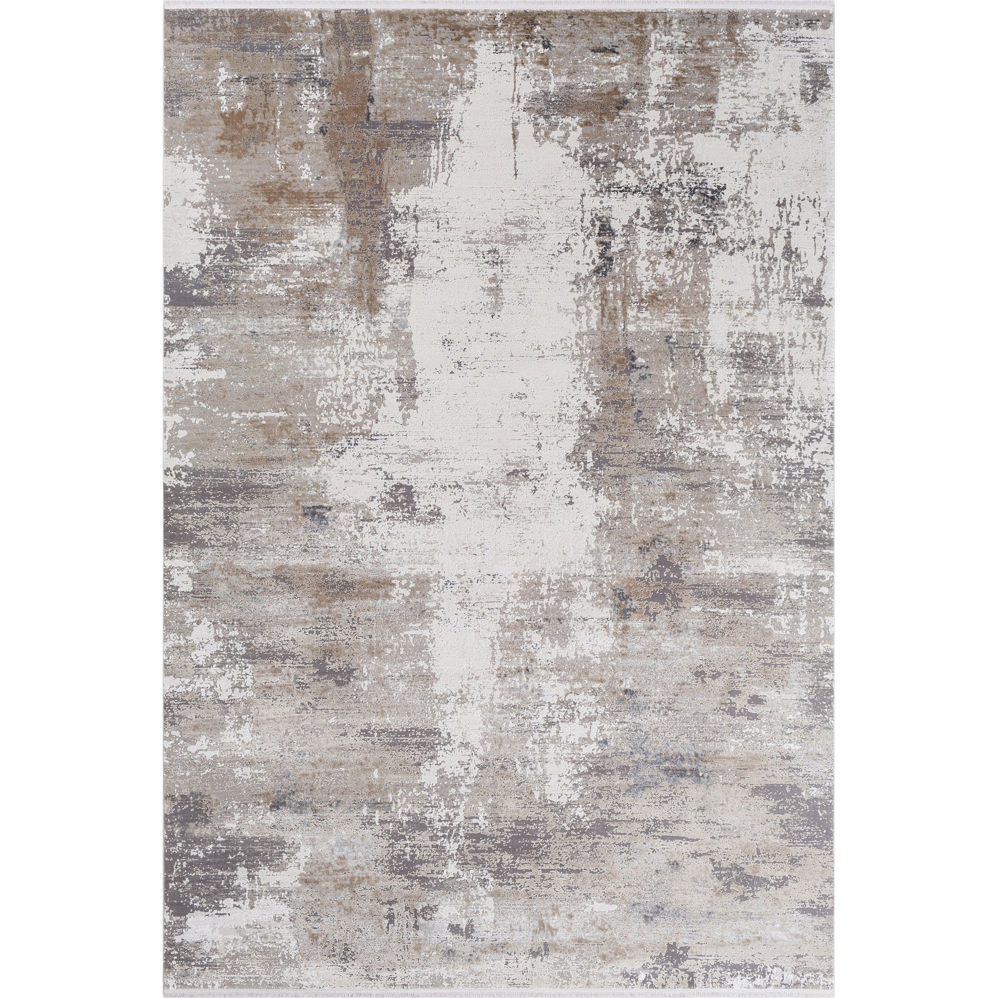 Solar Rug - 22985 by Surya in light brown, medium gray, gray, charcoal, white. Made from 70% viscose, 30% acrylic in a unique style.