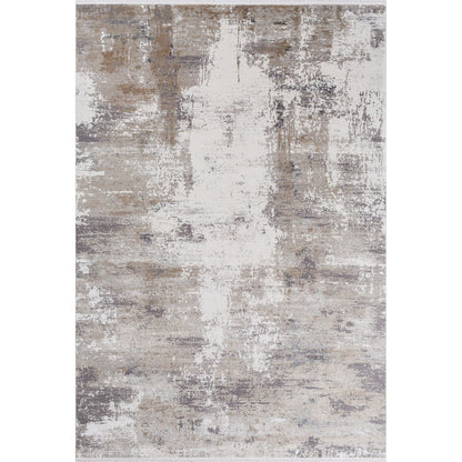 Solar Rug - 22985 by Surya in light brown, medium gray, gray, charcoal, white. Made from 70% viscose, 30% acrylic in a unique style.