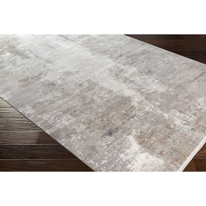 Solar Rug - 22985 by Surya in light brown, medium gray, gray, charcoal, white. Made from 70% viscose, 30% acrylic in a unique style.