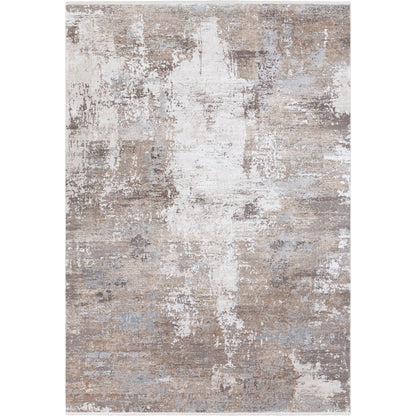 Solar Rug - 22985 by Surya in light brown, medium gray, gray, charcoal, white. Made from 70% viscose, 30% acrylic in a unique style.