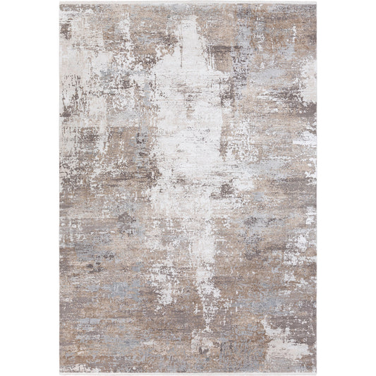 Solar Rug - 22985 by Surya in light brown, medium gray, gray, charcoal, white. Made from 70% viscose, 30% acrylic in a unique style.