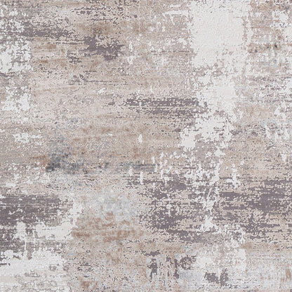 Solar Rug - 22985 by Surya in light brown, medium gray, gray, charcoal, white. Made from 70% viscose, 30% acrylic in a unique