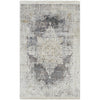 Black, Gray, Charcoal, Saffron, White, Light Gray / 2' x 3'