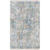 Sky Blue, Dark Blue, Gray, Charcoal, Light Gray, White / 2' x 3'