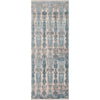 Gray, Teal, Dark Blue, Light Gray, Charcoal / 3' x 8'
