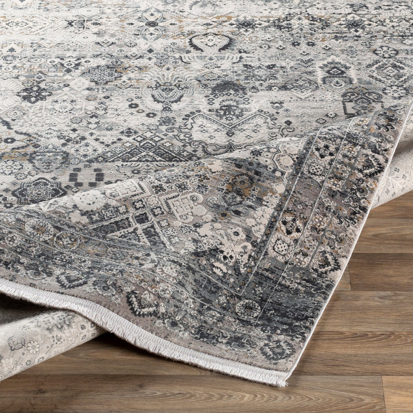 020 SI-1890749,SI-1890750,SI-1890753,SI-1890758 | Closeup | Solar SOR-2313 Rug by Surya. Made from 70% viscose, 30% acrylic in a unique style.