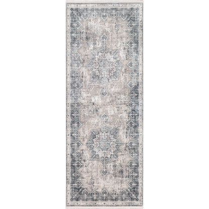 Solar Rug - 26137 by Surya in gray, light gray, light beige, light slate, black. Made from 70% viscose, 30% acrylic in a unique style.