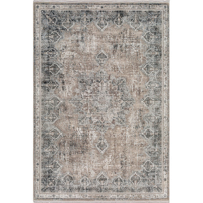 Solar Rug - 26137 by Surya in gray, light gray, light beige, light slate, black. Made from 70% viscose, 30% acrylic in a unique style.